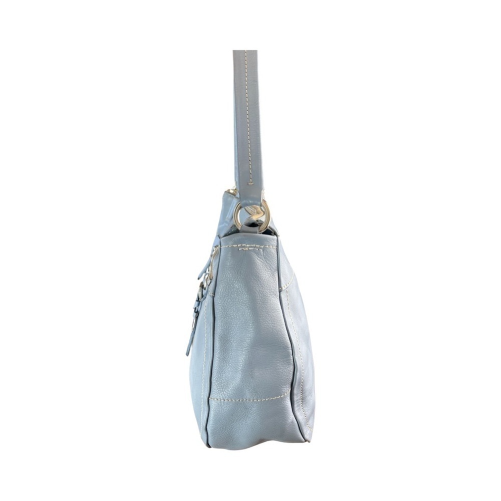 Prada Vitello Daino Blue Leather Hobo Bag - Picture 4 of 14